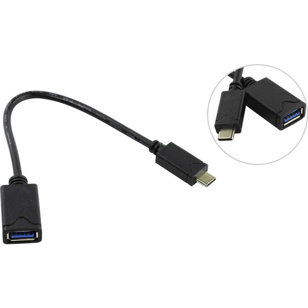 Кабель-адаптер 5bites USB3.0 USB Type-C, 0,2 м TC304-02OTG