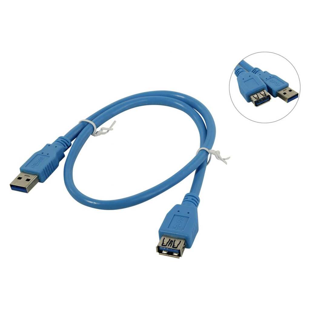 Кабель удлинитель 5bites USB3.0 AM - USB 3.0 AF, 0.5м UC3011-005F