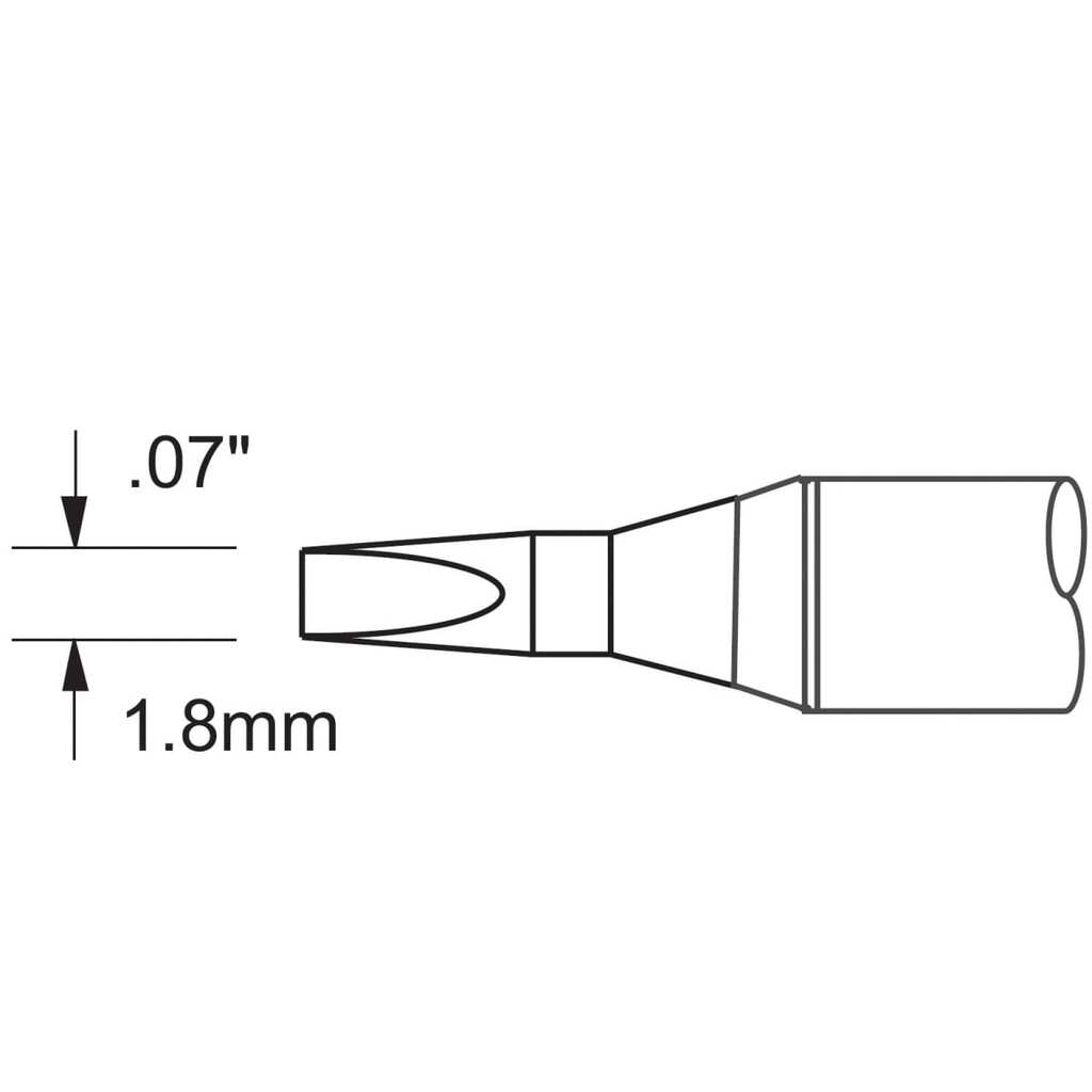 Наконечник клин удлиненный (1.8х13.4 мм) для PS900 METCAL SFV-CH18AR