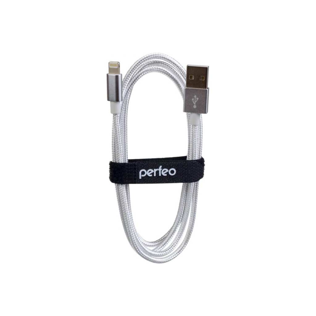 Кабель для iPhone PERFEO USB - 8 PIN Lightning белый длина 1 м. I4301 30 010 742