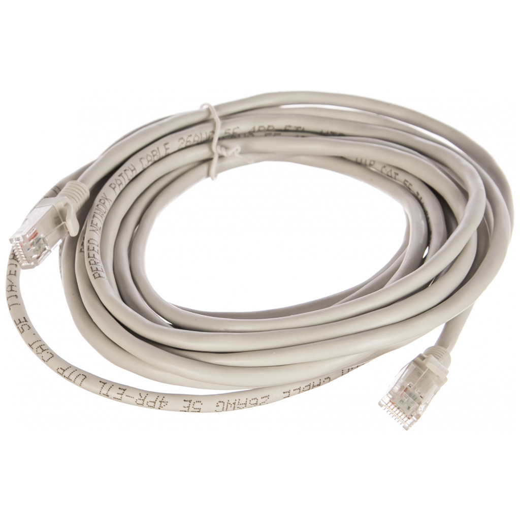 Патчкорд PERFEO UTP кат. 5е, RJ-45 вилка - RJ-45 вилка, длина 5 м. P6005 30 003 929