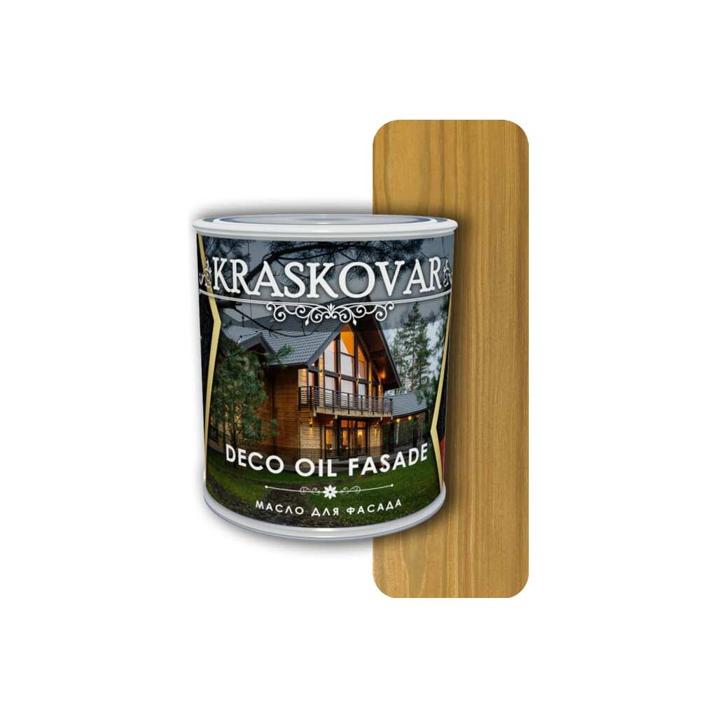 Масло для фасада Kraskovar Deco Oil Fasade Бук 0,75 л 1227