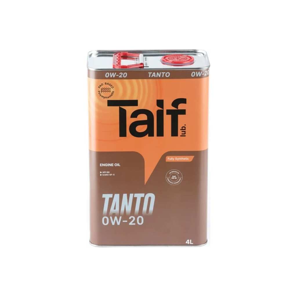 Моторное масло TAIF TANTO 0W-20, 4 л, SN, GF-5 211034