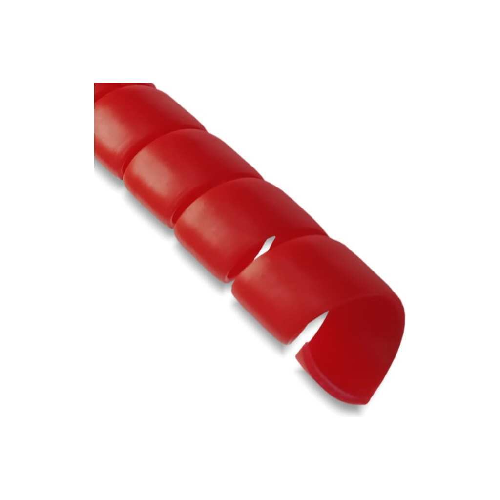 Спиральная пластиковая защита SG PARLMU -20-F13, полипропилен, размер 20, плоская поверхность, цвет красный, длина 1 м PR0300200