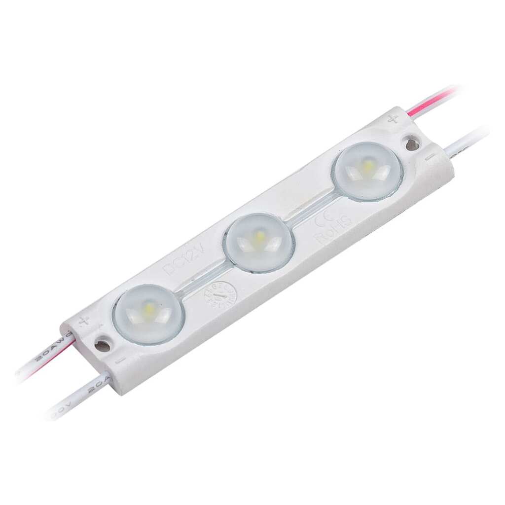 Светодиодный модуль Donled 1.44Вт, 12В, IP65, SMD2835 3LED, 130лм, холодный белый, 20 шт./гирлянда DL3W-L-HP