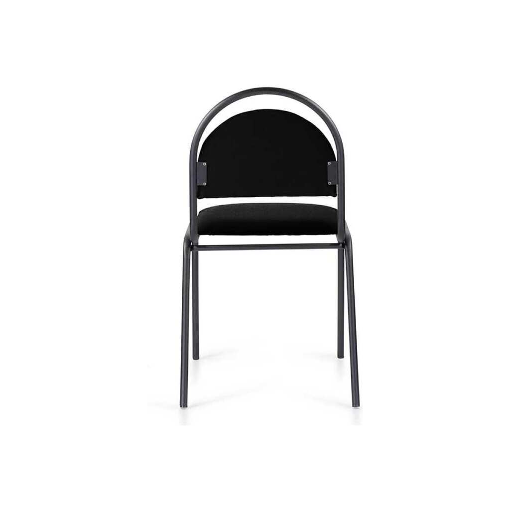 стул для посетителей изо каркас хром ткань c11 черный bulk