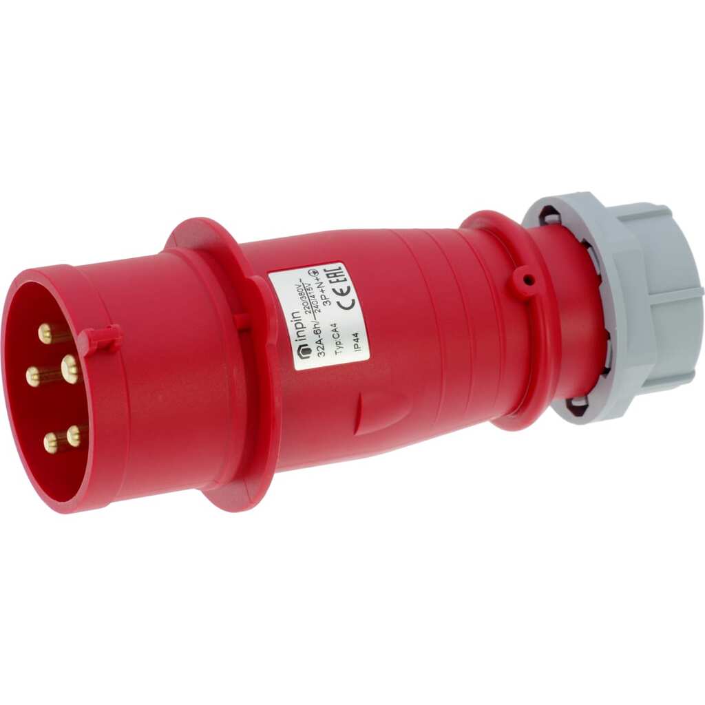 Кабельная вилка INPIN 32A/400V/3P+N+E/IP44 CA4