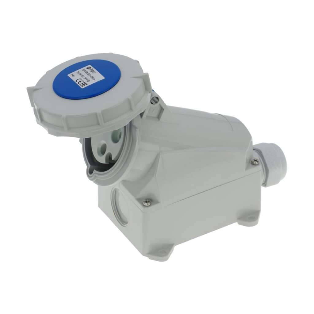 Настенная розетка INPIN 32A/230V/1P+N+E/IP67 CA1202