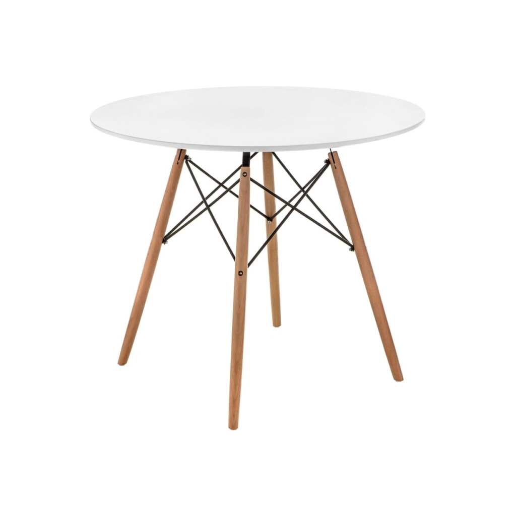 Деревянный стол Woodville Table 80 white, wood 15363