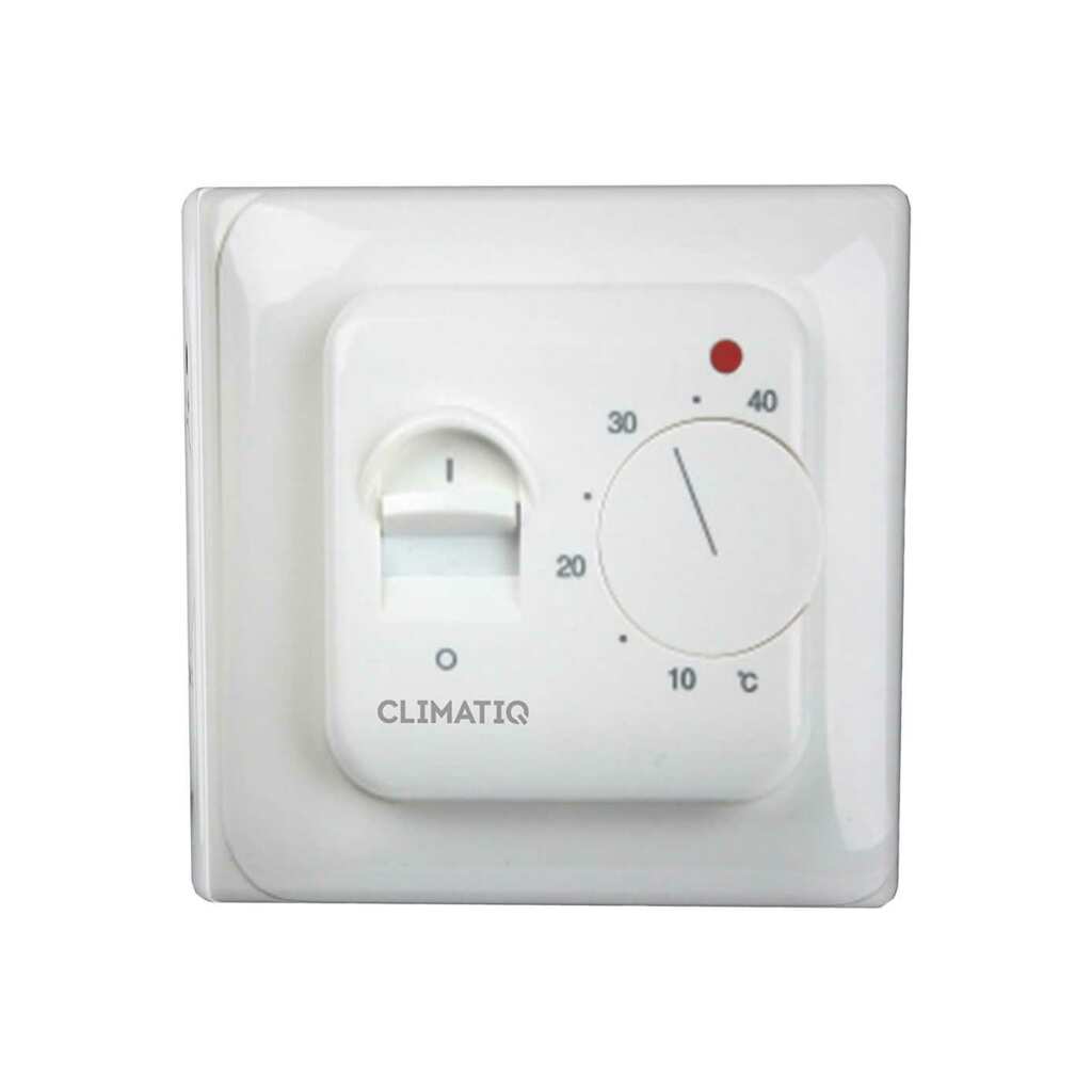 Терморегулятор для теплого пола IQWATT CLIMATIQ BT с ручным управлением, белый 20616