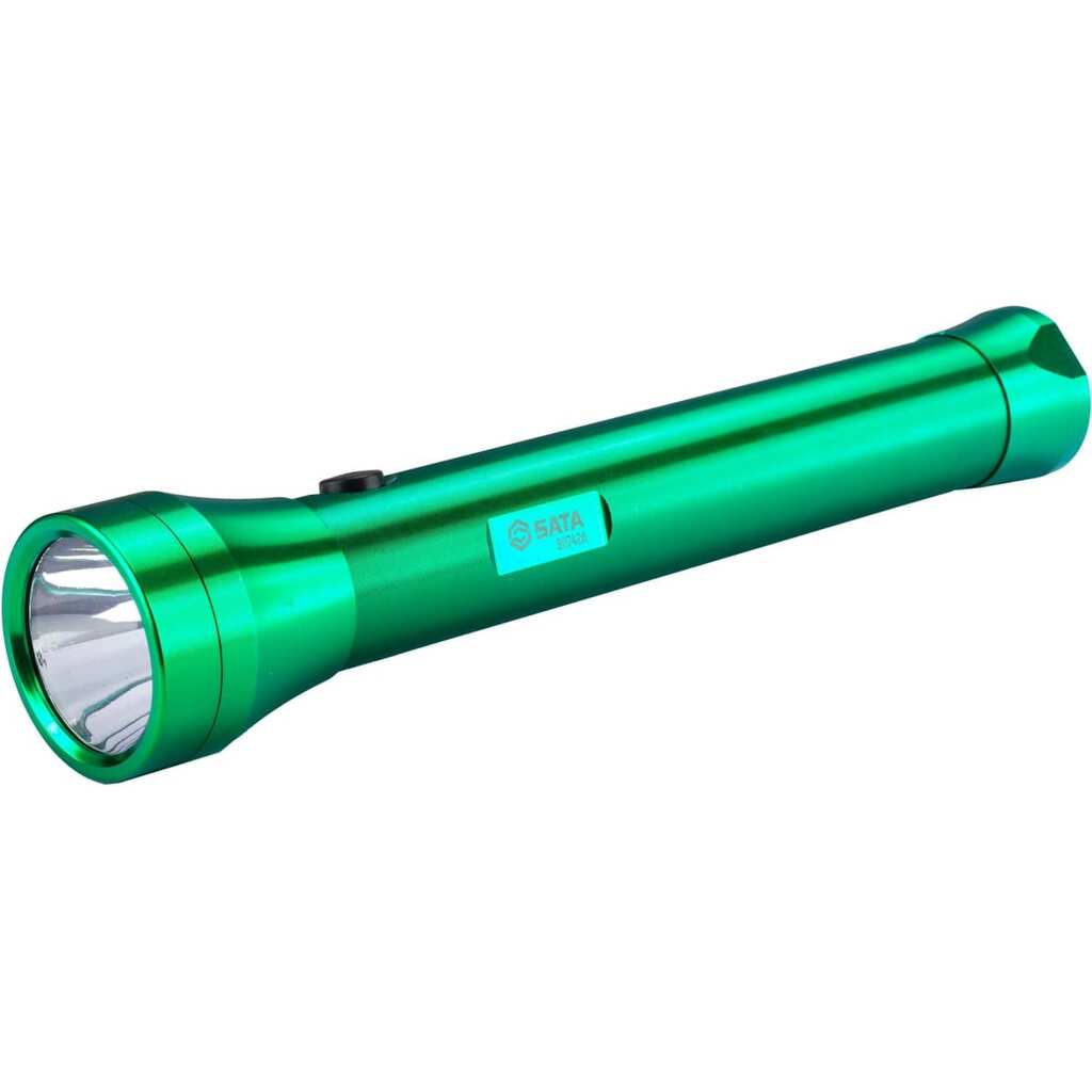 Светодиодный фонарь Sata (295мм.) (1LED, 3xAAA) Aluminum Flashlight (зеленый) Cree 3W 90742A