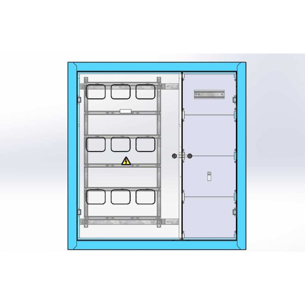 Корпус УЗОЛА ЩЭсВС-1x9-9хСЭ1-IP31-УХЛ4-/фальш-панели U0040000104