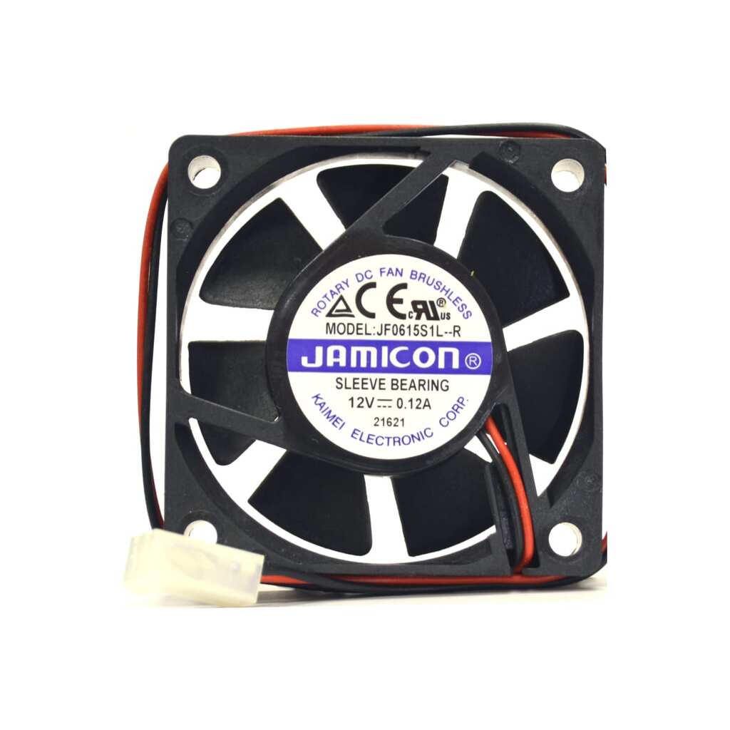 Вентилятор JAMICON JF0615S1L 60х60х15 12В с разъемом 2 конт.MOLEX 5239-2(PHU-2) JF0615S1L-R