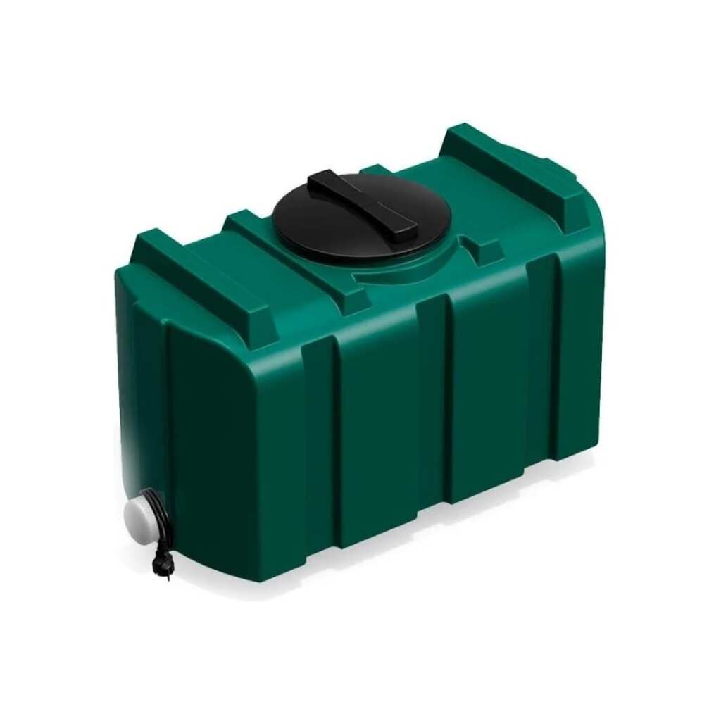 Душевой бак POLIMER GROUP серии «R» 300 литров (зеленый) с подогревом DR300S212