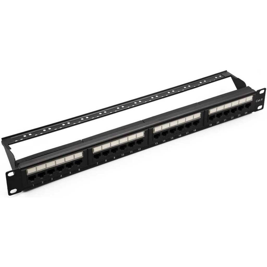 Патч-панель SUPRLAN 19", 24хRJ-45, UTP, 6, 1U 10-0427