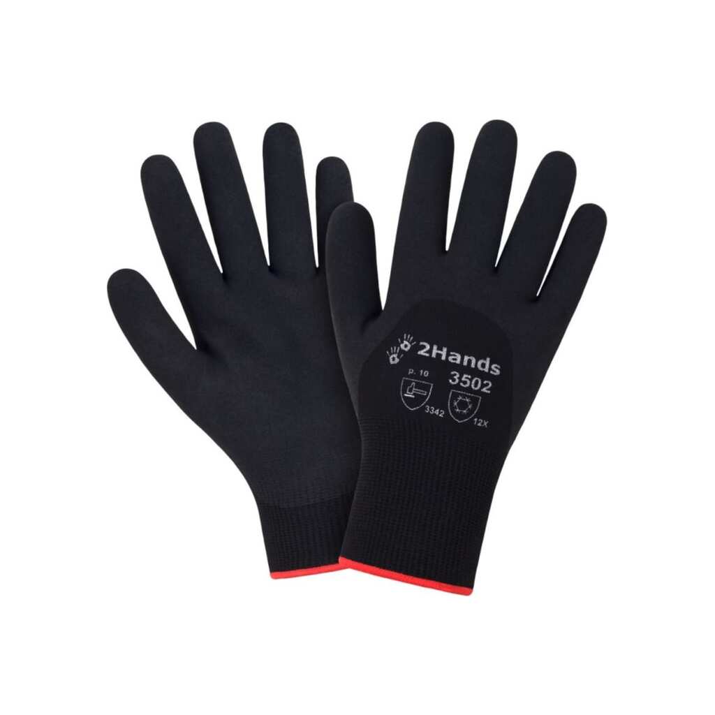 Утепленные перчатки 2Hands acrylic 7G/polyester 15G/PVC Ultrafoam 3502 -11