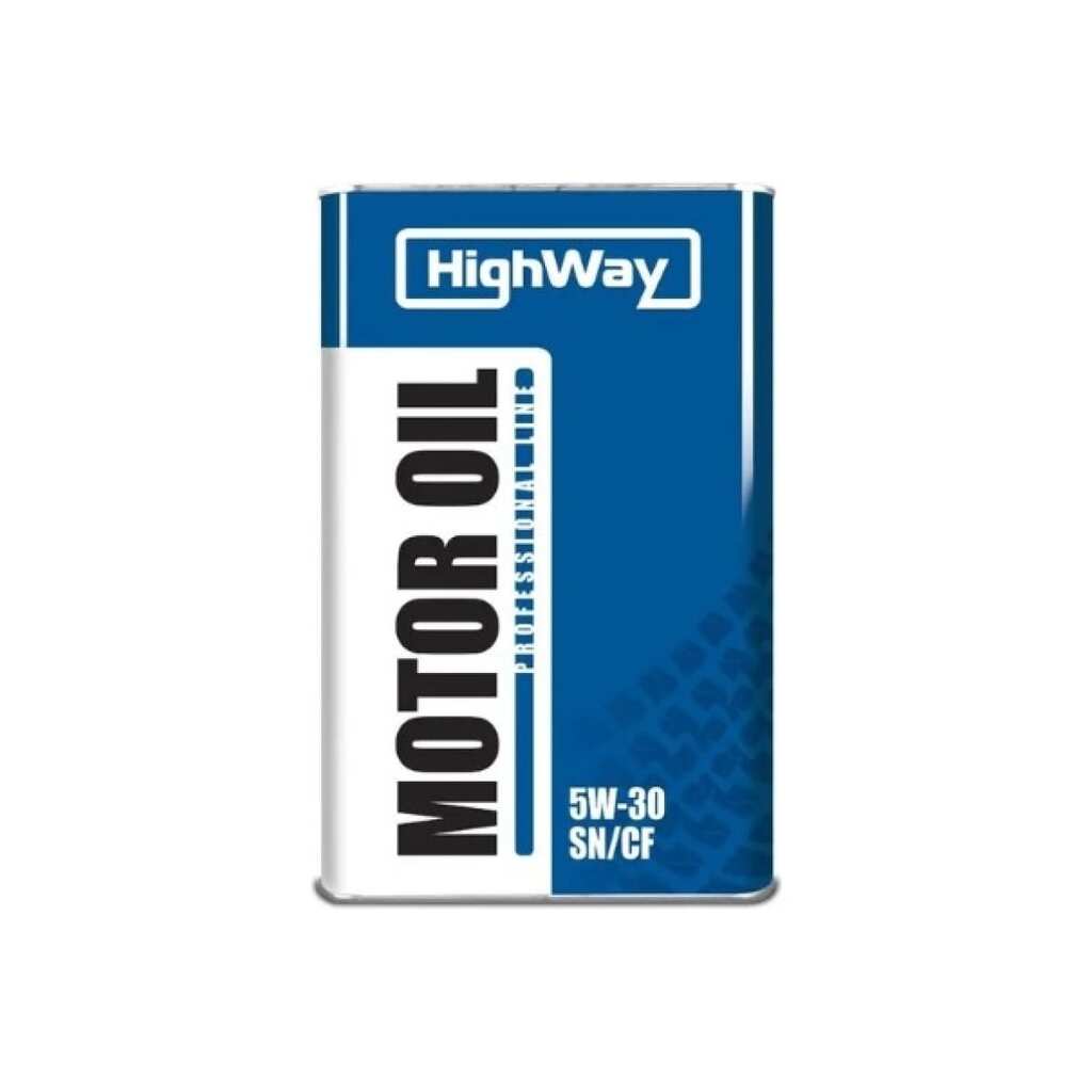 Моторное масло HighWay SN/CF, 5W30, полусинтетическое, 4 л 10036