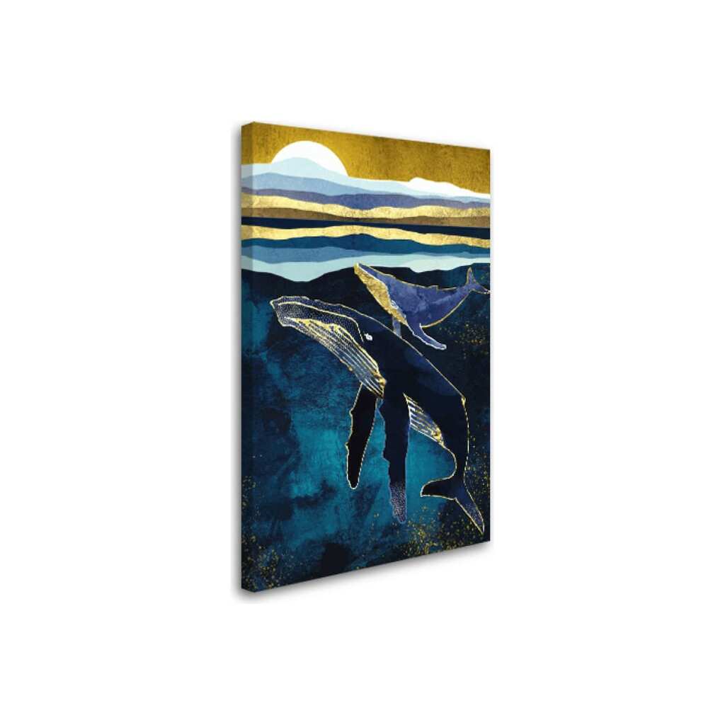 Картина-постер Студия фотообоев киты 50x80 см 2136656