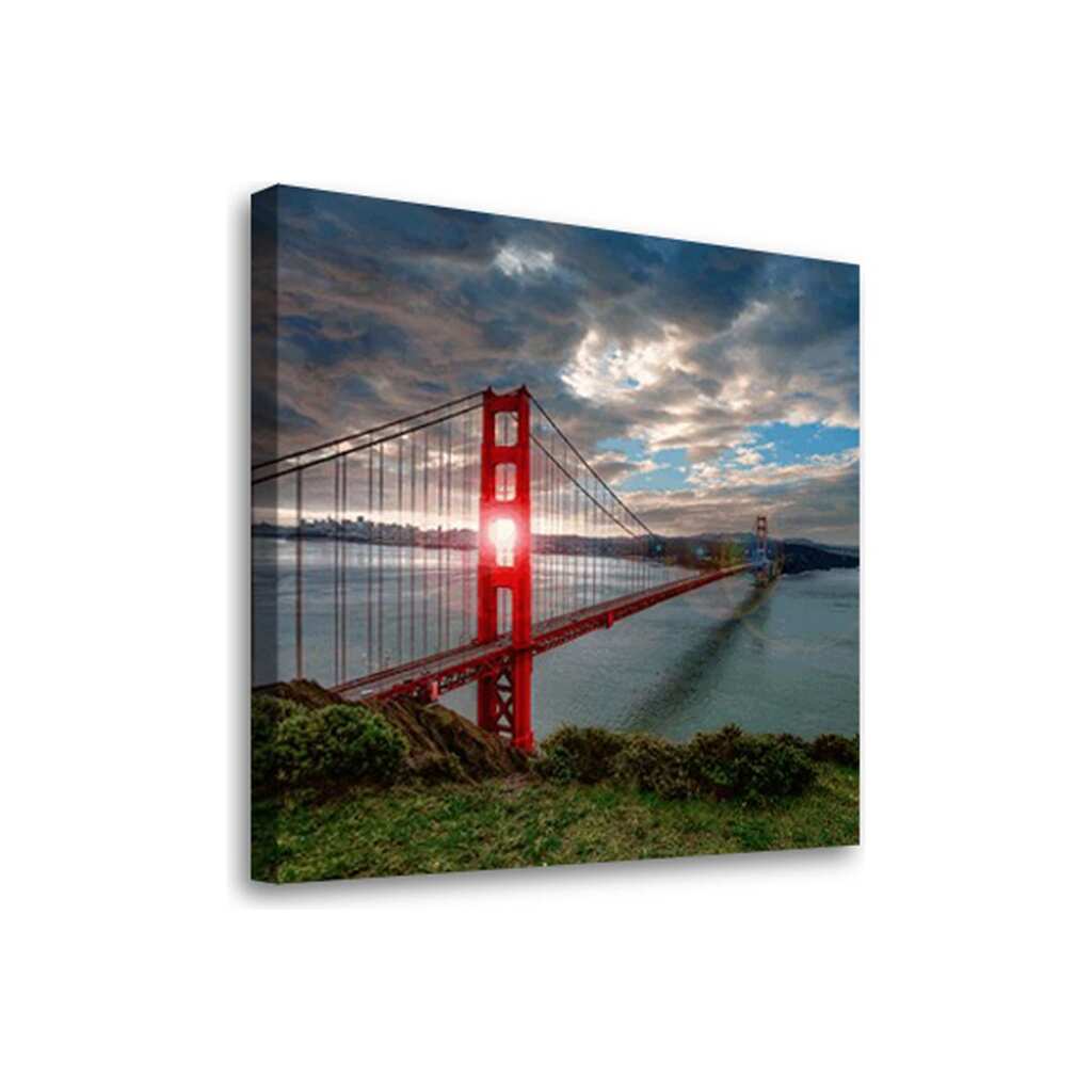 Постер Студия фотообоев Мост в Сан-Франциско, 50x50 см 2330360