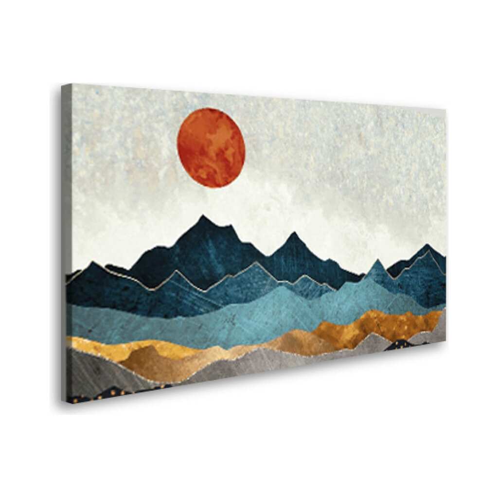 Картина-постер Студия фотообоев восход в горах 80x50 см 2236655
