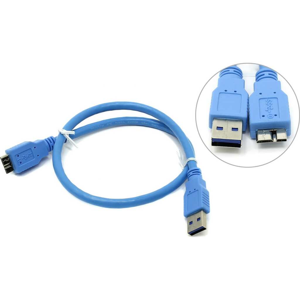 Кабель 5bites USB3.0 AM - micro-B M 5Pin, 0.5м UC3002-005