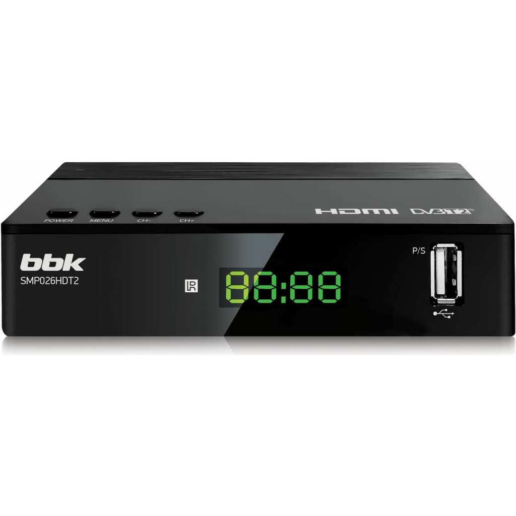 Ресивер DVB-T2, черный BBK SMP026HDT2