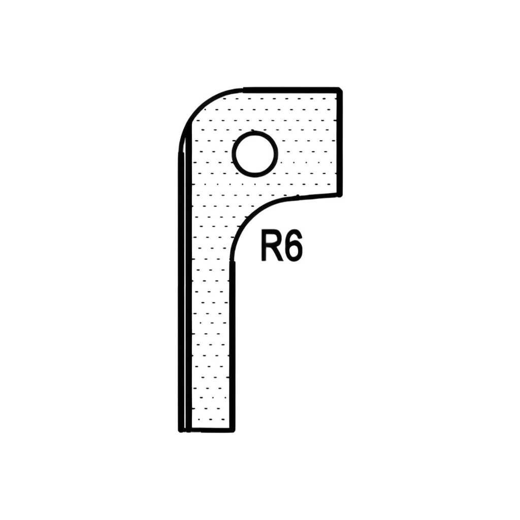 Нож радиусный T20308 R6 для 1473222212 ROTIS 744.T20308