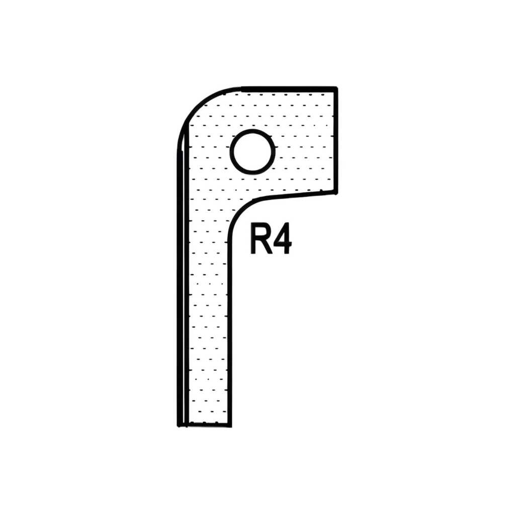 Нож радиусный T20304 R4 для 1473222212 ROTIS 744.T20304