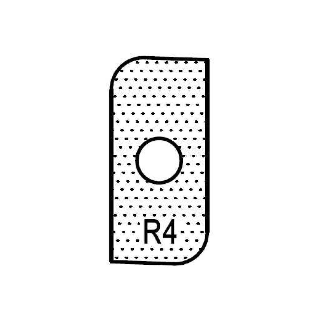 Нож T19206 внешний радиус R4 для 1472516512 ROTIS 744.T19206