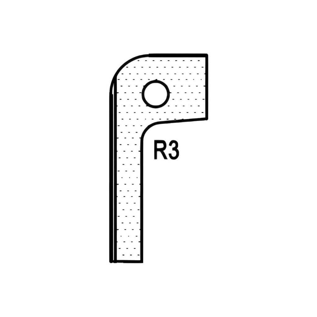 Нож радиусный T20302 R3 для 1473222212 ROTIS 744.T20302