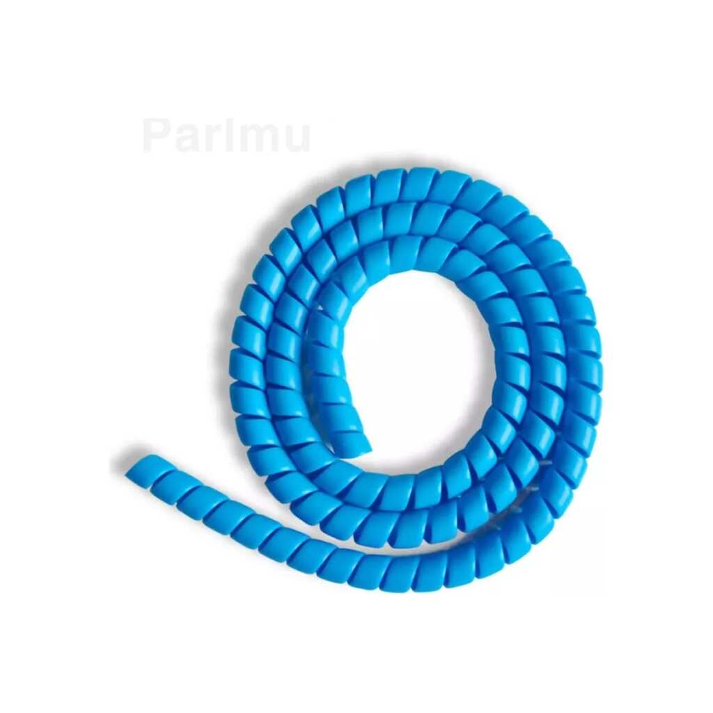 Спиральная пластиковая защита PARLMU SG-17-F14-k2 полипропилен размер 17, плоская поверхность, цвет голубой, длина 2 м PR0400100-2