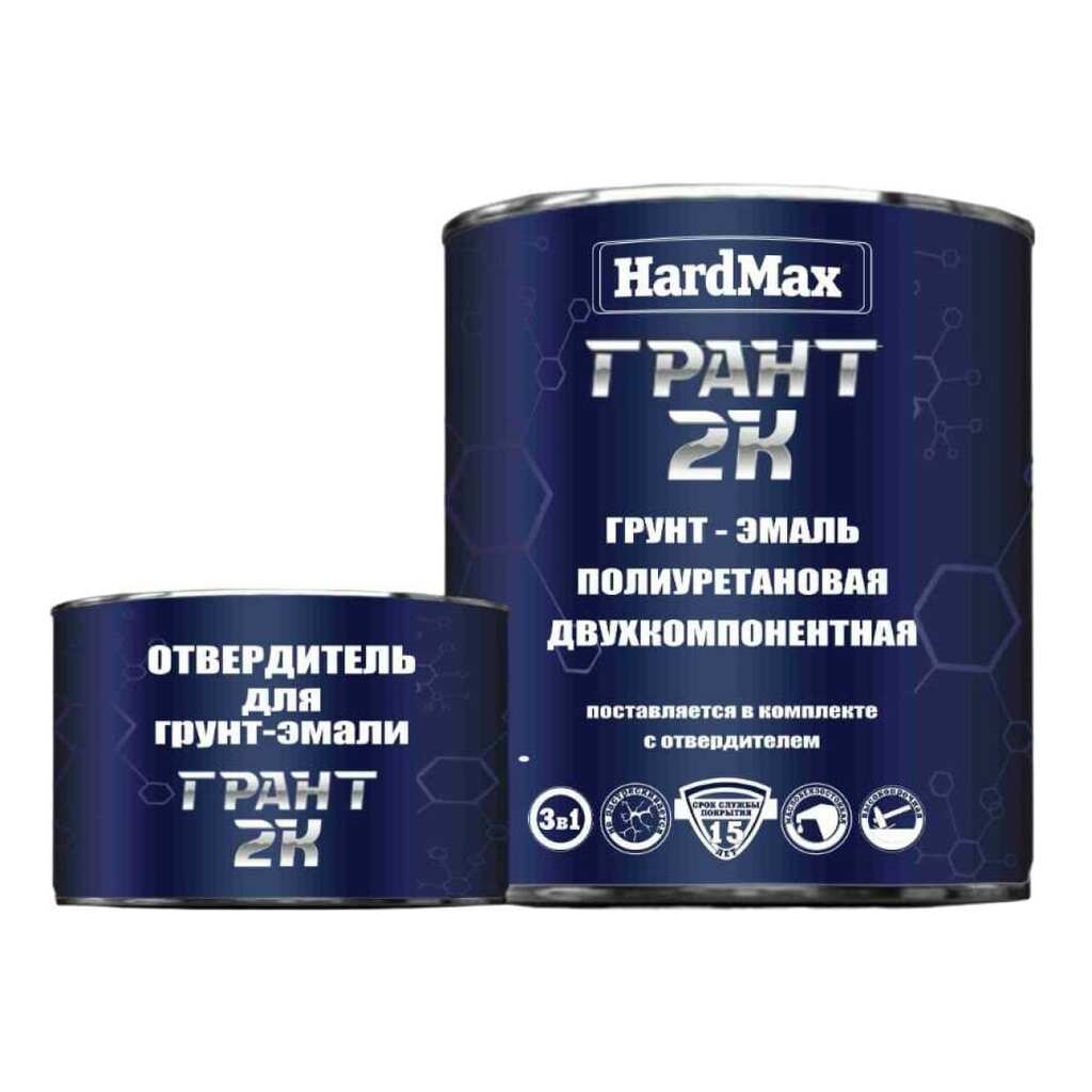 Грунт-эмаль HardMax ГРАНТ 2К RAL 7040 оконный серый, комплект 2.19 кг 4690417100248