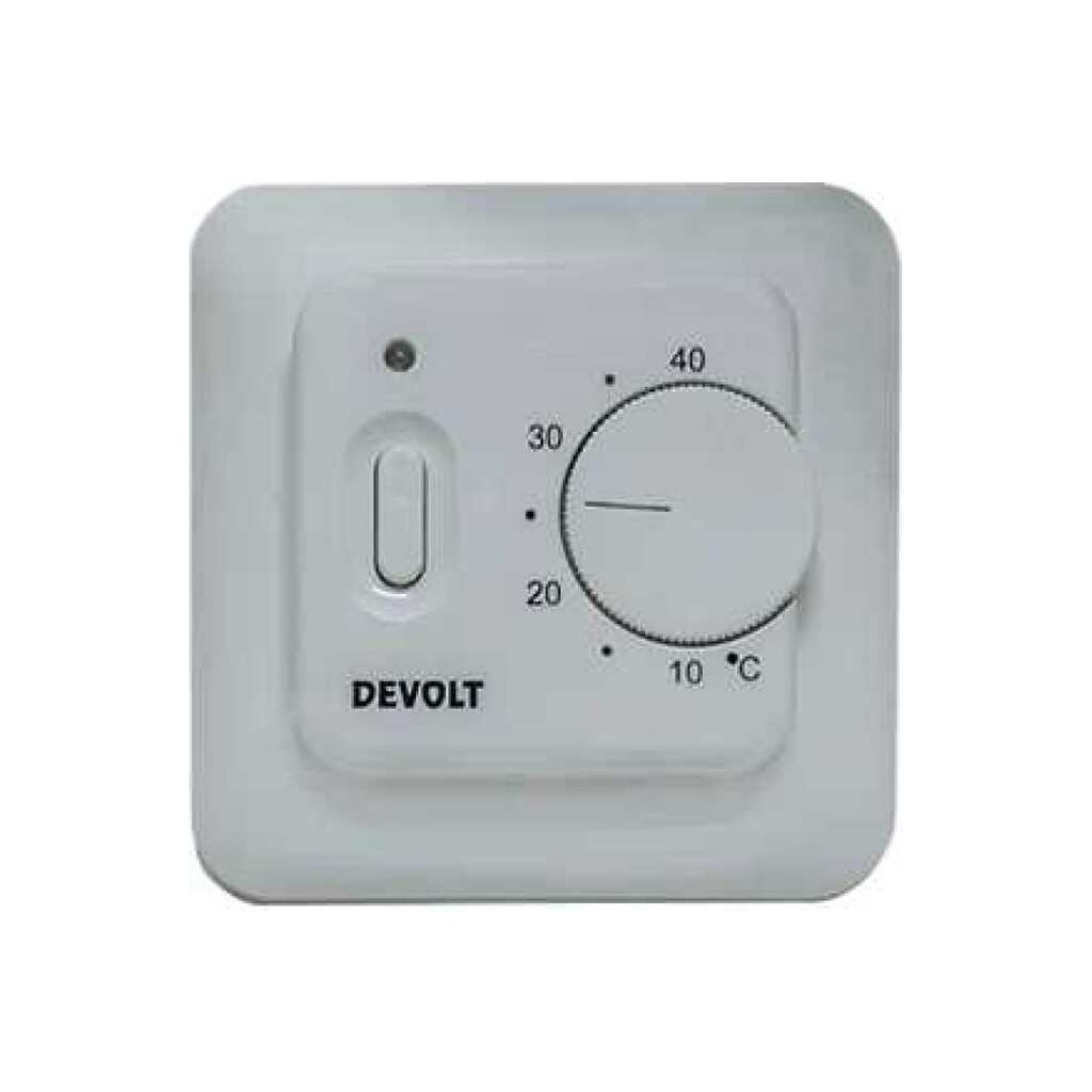 Терморегулятор Devolt TR-16m, 3.6 кВт, 16 А, белый DEVOLTTR16MW