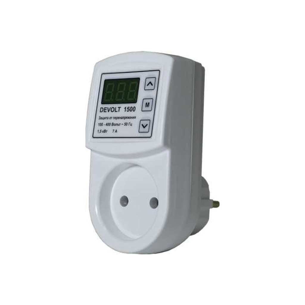 Реле напряжения DEVOLT 1500, 1,5кВт, 7А, 1500 DEVOLT1500