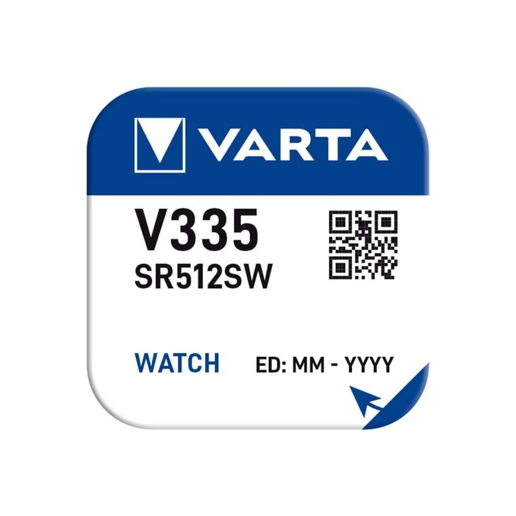 Батарейка Varta 335 (SR512SW) BL1 Silver Oxide 1.55V 00335101111