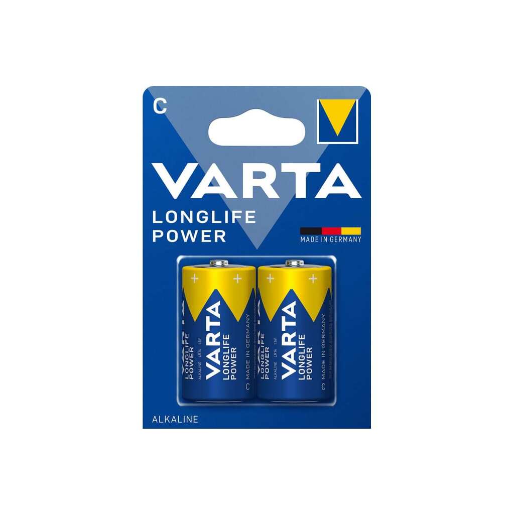 Батарейка Varta LONGLIFE POWER (HIGH ENERGY) LR14 C BL2 Alkaline 1.5V (4914) (2/20/200) 04914121412