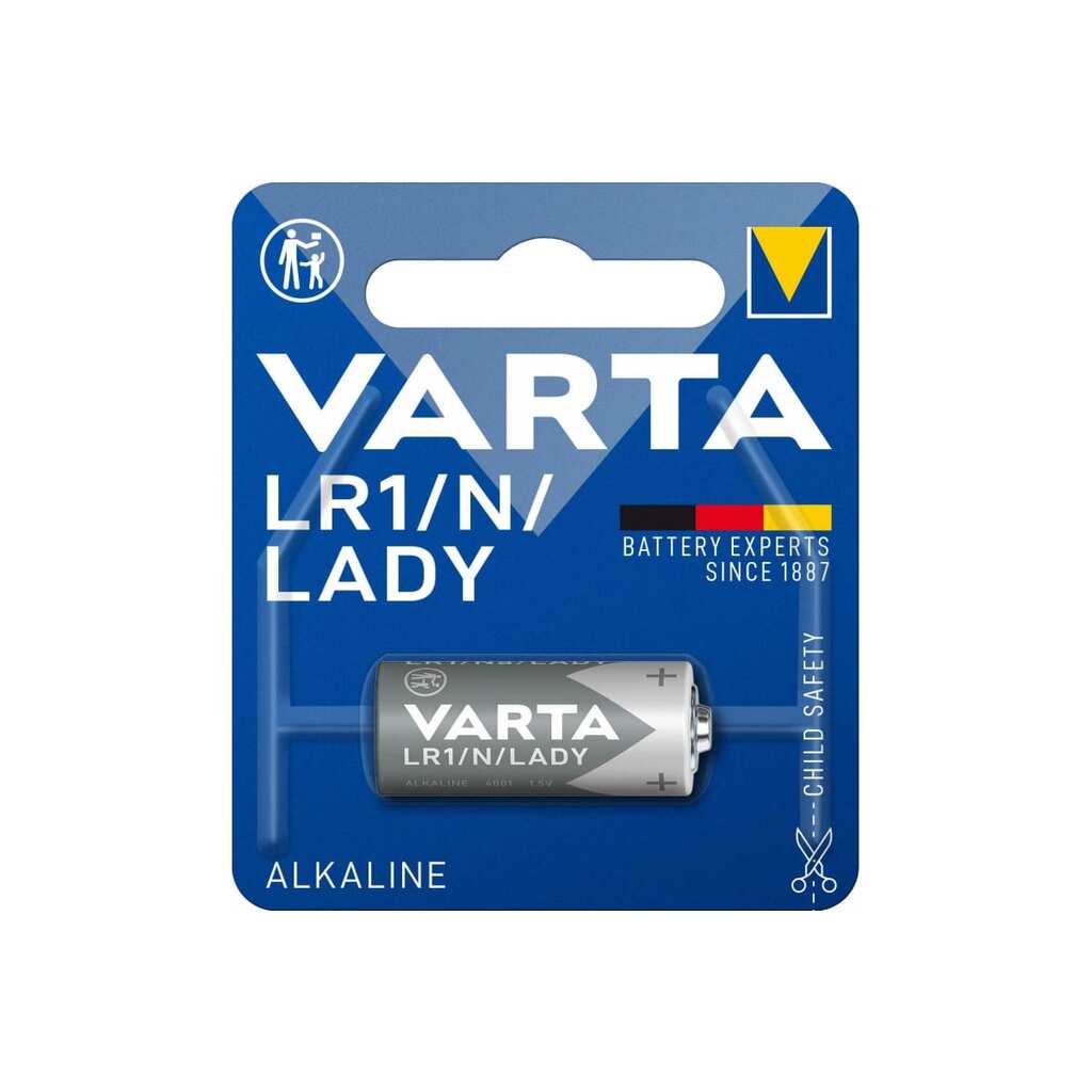 Батарейка Varta ELECTRONICS LR1 N BL1 Alkaline 1.5V (4001) 04001101401