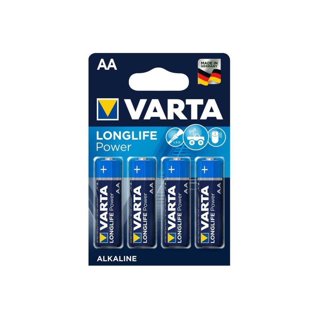 Батарейка Varta LONGLIFE POWER (HIGH ENERGY) LR6 AA BL4 Alkaline 1.5V (4906) (4/80/400) 04906121414