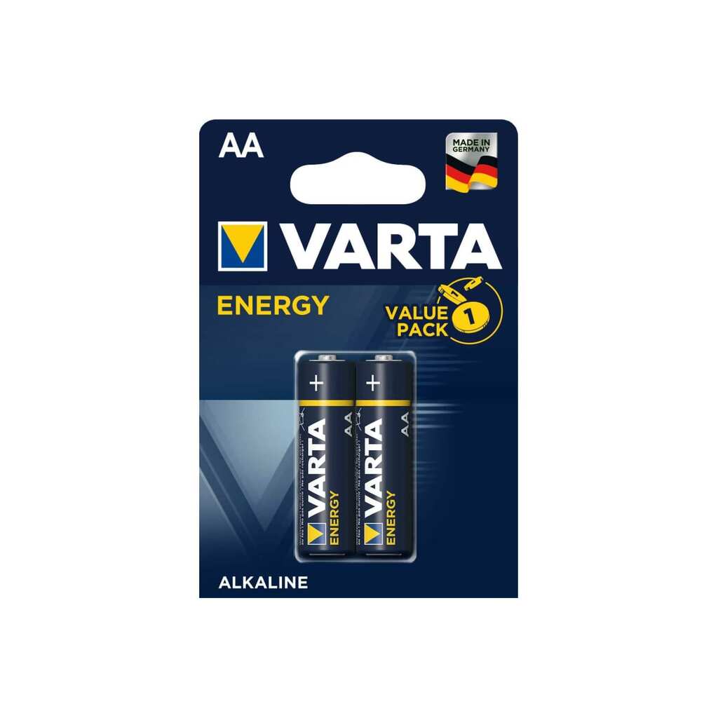 Батарейка Varta ENERGY LR6 AA BL2 Alkaline 1.5V (4106) 04106229412