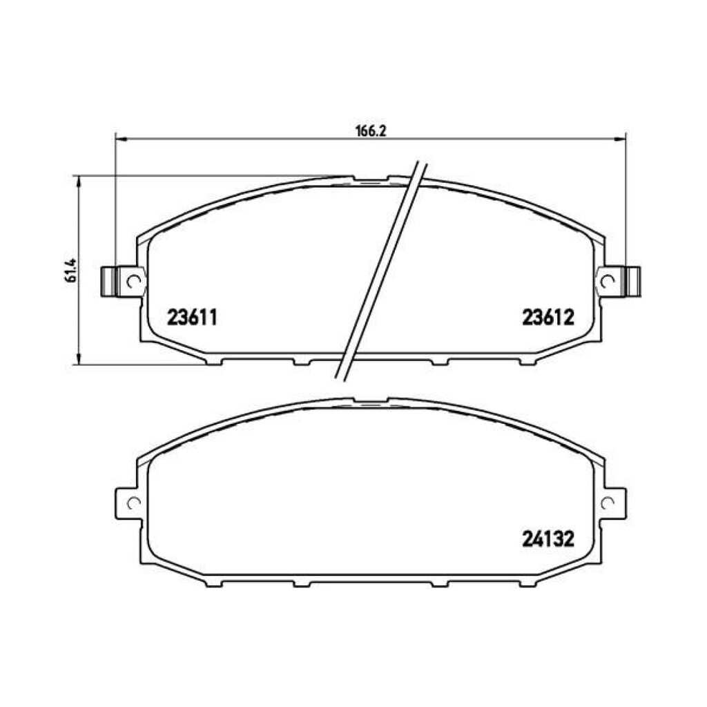 Колодки тормозные дисковые передние для автомобилей Nissan Patrol TRIALLI PF 4304