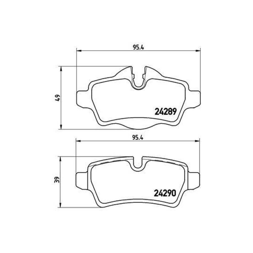 Колодки тормозные дисковые задние для автомобилей Mini Cooper S/D / Clubman TRIALLI PF 4294