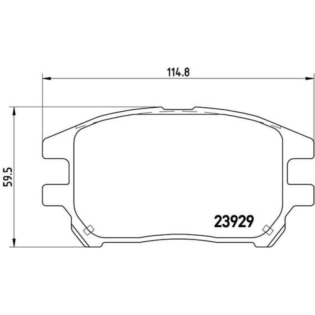 Колодки тормозные дисковые передние для автомобилей Lexus RX 3.0i TRIALLI PF 4357