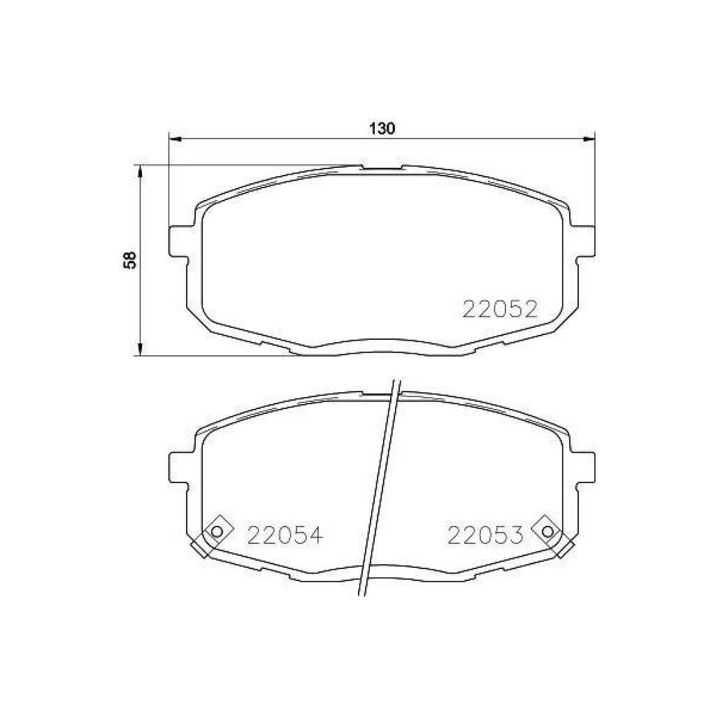 Колодки тормозные дисковые передние для автомобилей Hyundai Creta / Kia Cerato II TRIALLI PF 0813