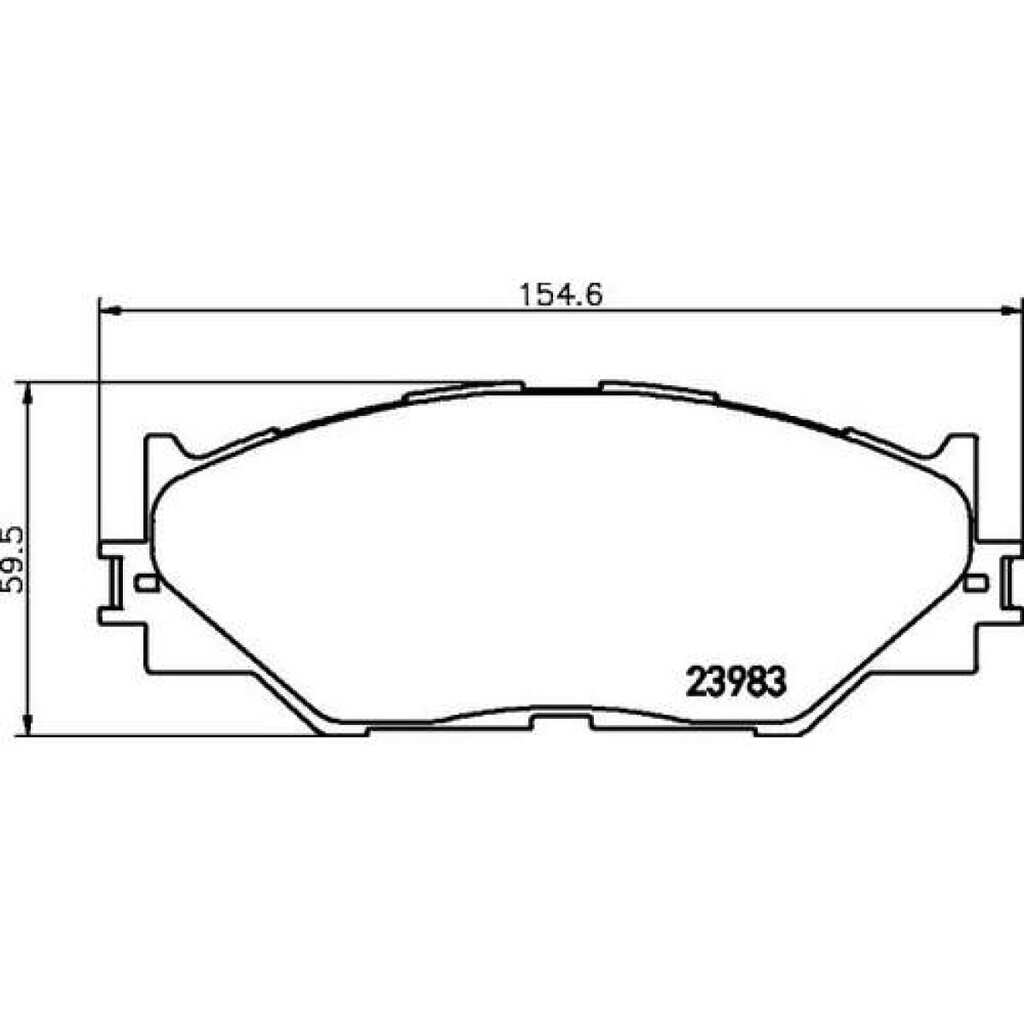 Колодки тормозные для автомобилей Lexus IS дисковые передние TRIALLI PF 4359