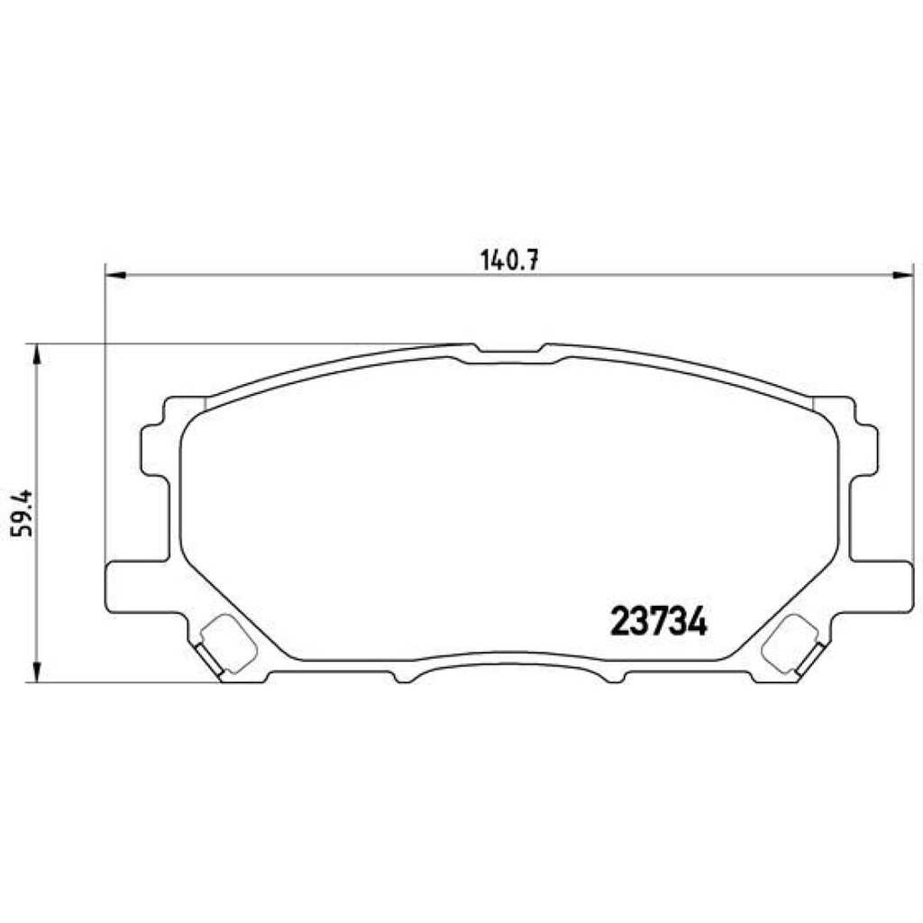 Колодки тормозные дисковые передние для автомобилей Lexus RX / Toyota Harrier TRIALLI PF 4346