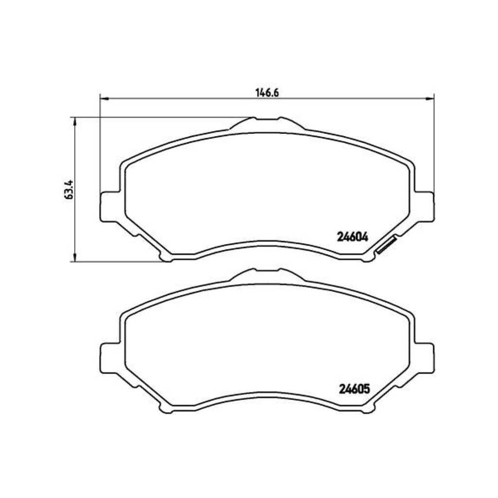 Колодки тормозные дисковые передние для автомобилей Jeep Wrangler / Chrysler Voyager TRIALLI PF 4243