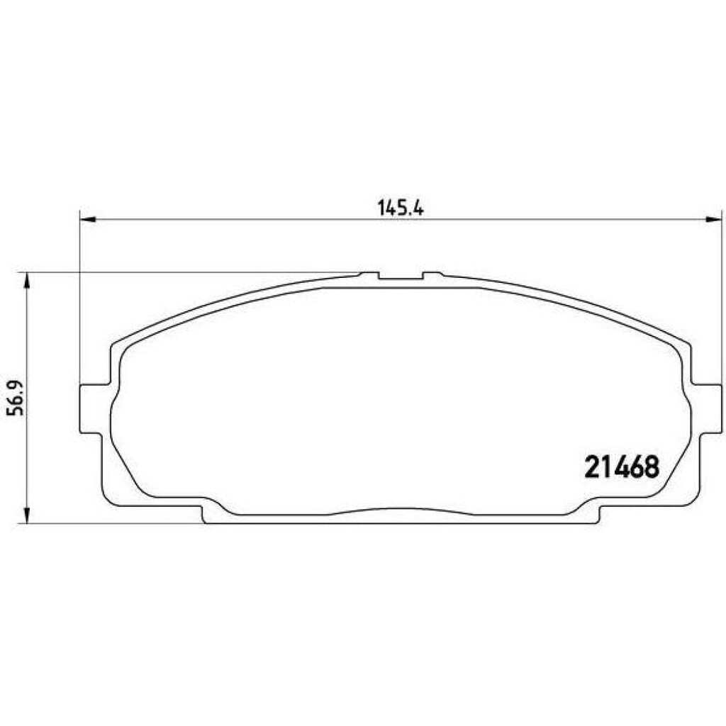 Колодки тормозные дисковые передние для автомобилей Toyota Hiace TRIALLI PF 4339