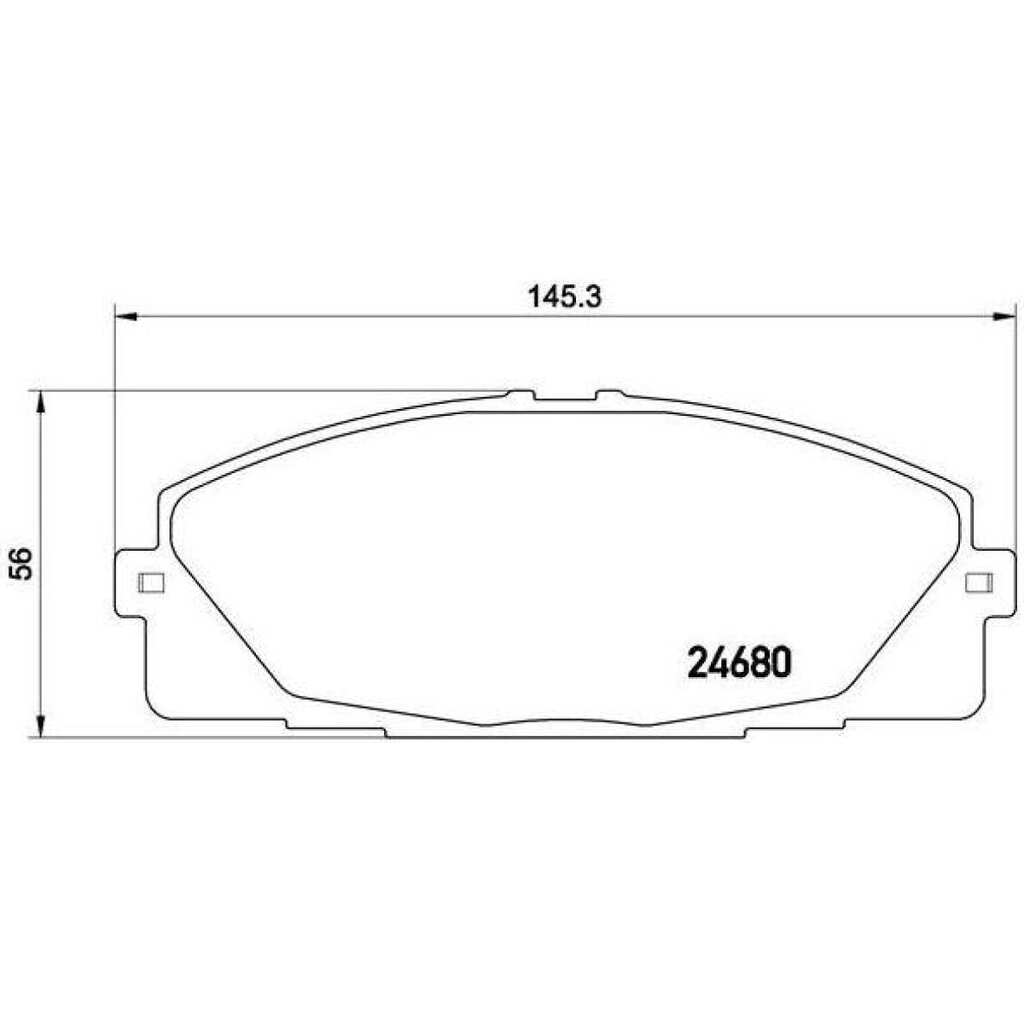 Колодки тормозные для автомобилей Toyota Hiace H200 дисковые передние TRIALLI PF 4358