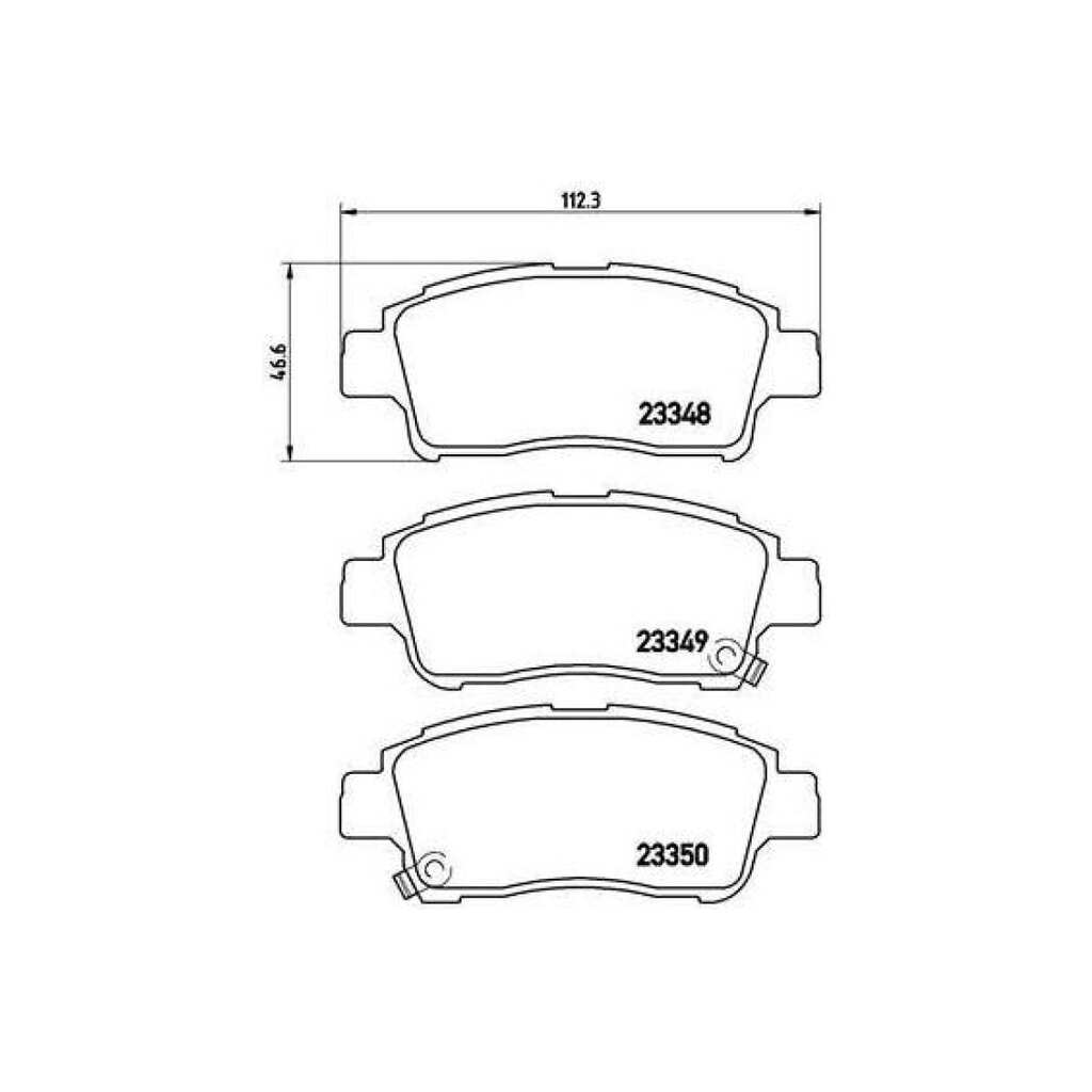 Колодки тормозные для автомобилей Toyota Vitz / FunCargo / Platz дисковые передние TRIALLI PF 4344