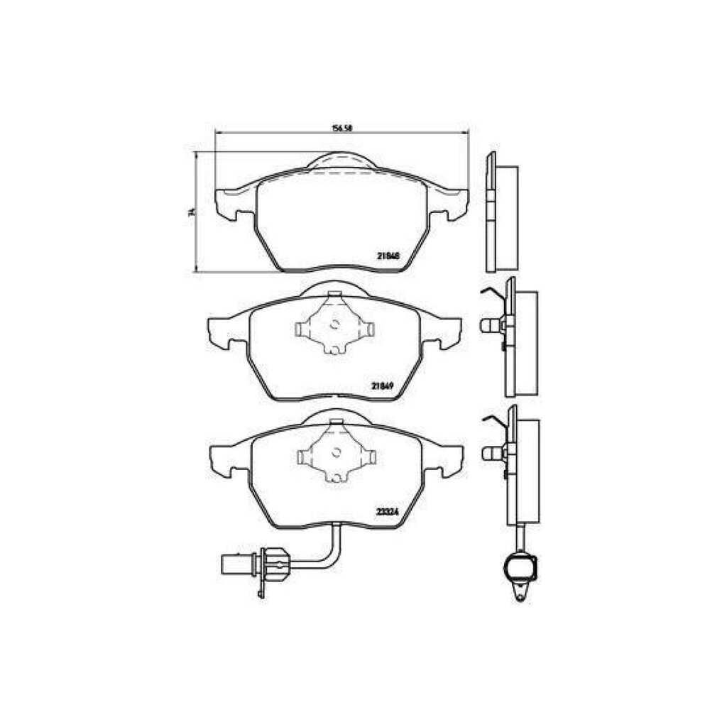 Колодки тормозные для автомобилей VW Sharan / Ford Galaxy дисковые передние TRIALLI PF 4207